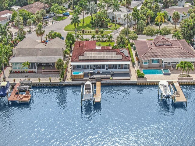 1818 Dolphin Blvd S, Saint Petersburg, FL 33707 - drone / aerial view with a water view