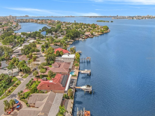1818 Dolphin Blvd S, Saint Petersburg, FL 33707 - birds eye view of property with a water view