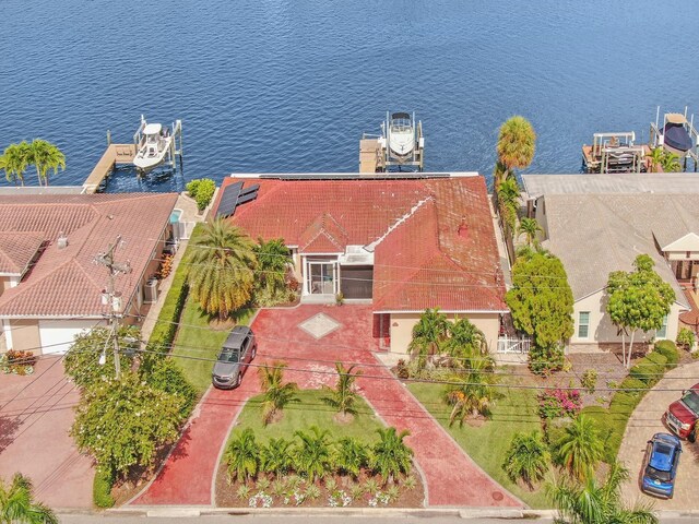 1818 Dolphin Blvd S, Saint Petersburg, FL 33707 - drone / aerial view with a water view