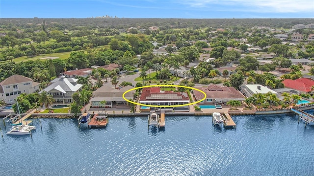 1818 Dolphin Blvd S, Saint Petersburg, FL 33707 - drone / aerial view featuring a water view