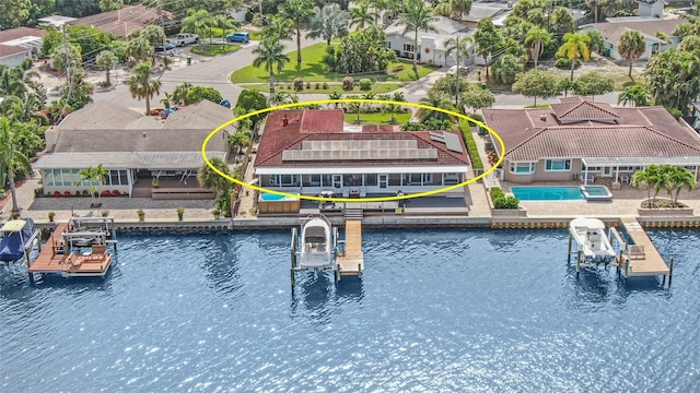 1818 Dolphin Blvd S, Saint Petersburg, FL 33707 - drone / aerial view with a water view
