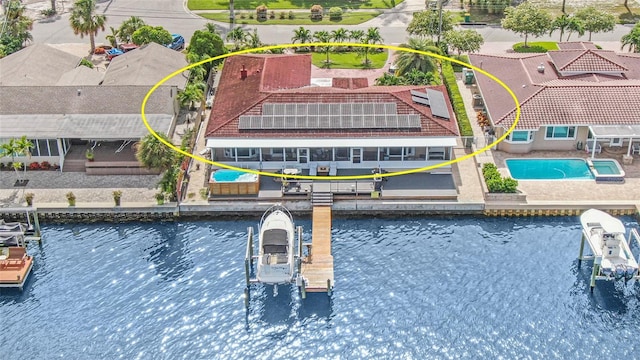 1818 Dolphin Blvd S, Saint Petersburg, FL 33707 - drone / aerial view with a water view
