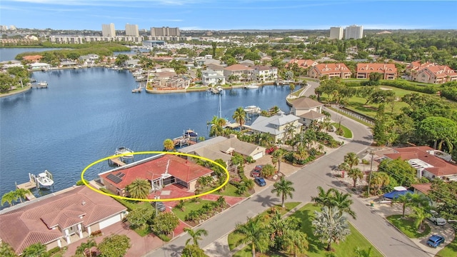 1818 Dolphin Blvd S, Saint Petersburg, FL 33707 - drone / aerial view with a water view