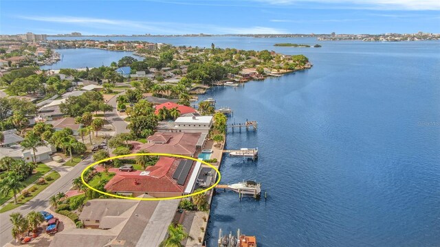 1818 Dolphin Blvd S, Saint Petersburg, FL 33707 - aerial view featuring a water view