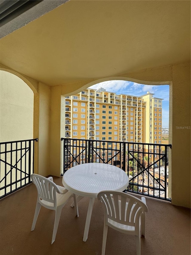 view of balcony