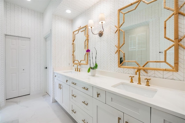 bathroom with vanity