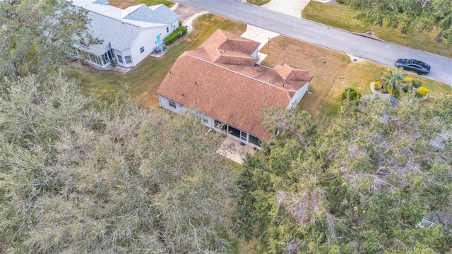 view from above of property