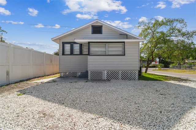 view of back of property