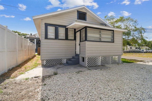 view of back of property