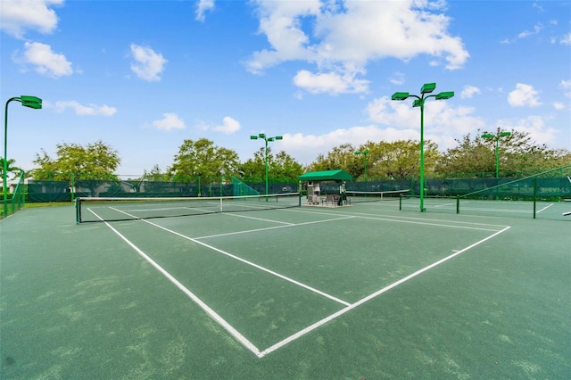 view of sport court