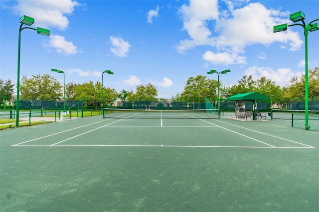 view of tennis court