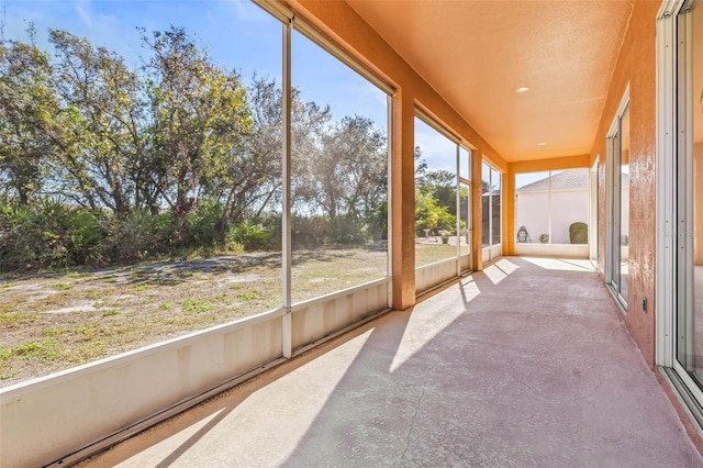 view of sunroom / solarium