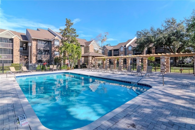 view of pool with a patio area