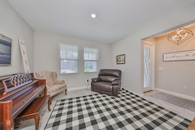 view of sitting room