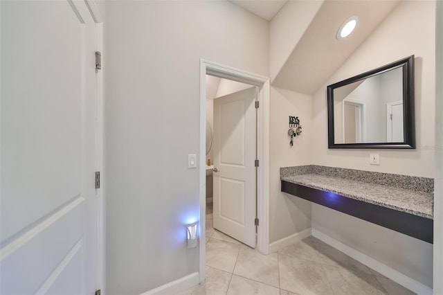 bathroom featuring tile patterned flooring