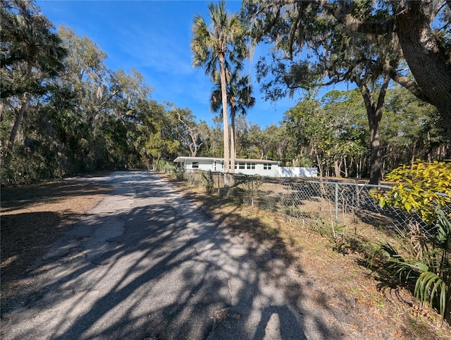 view of road