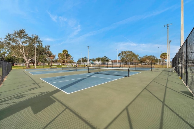 view of tennis court