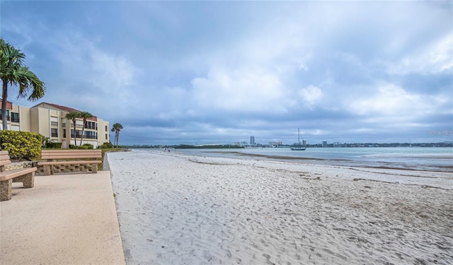 water view featuring a view of the beach