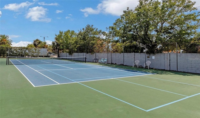 view of tennis court