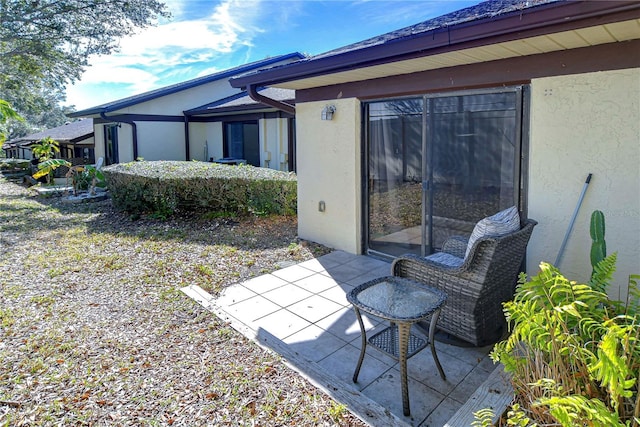 rear view of property with a patio