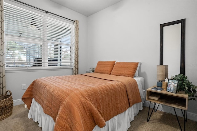 bedroom with carpet flooring