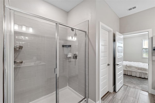 bathroom with walk in shower