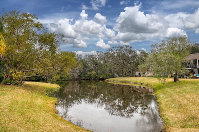 view of water feature