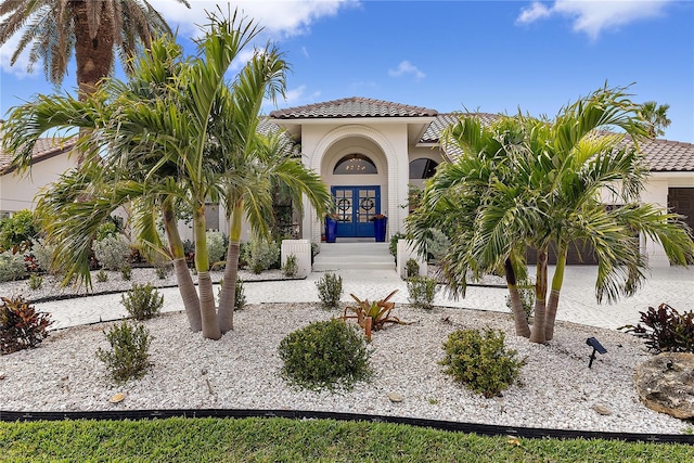 view of front of house with french doors