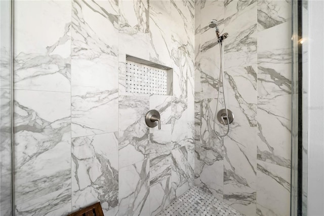 room details with tiled shower