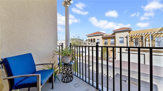 view of balcony