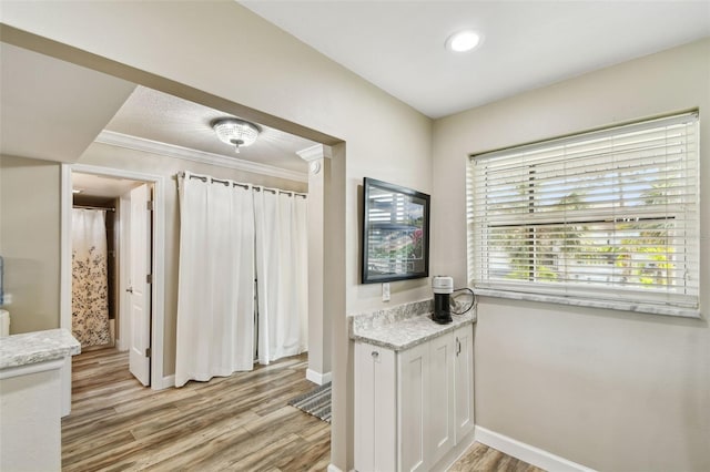 bathroom featuring hardwood / wood-style flooring