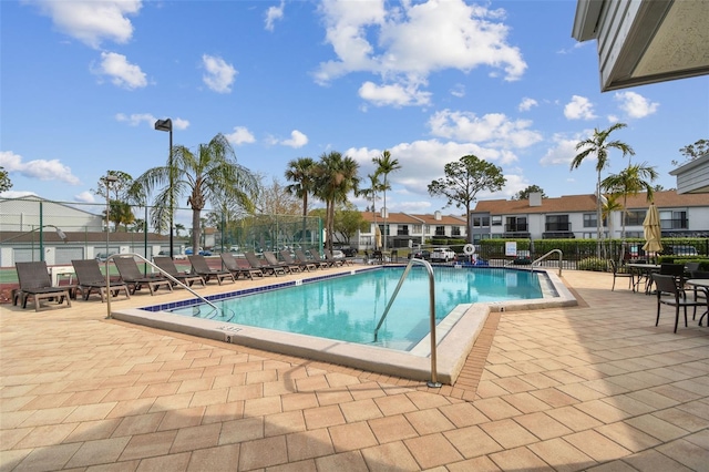 view of pool with a patio