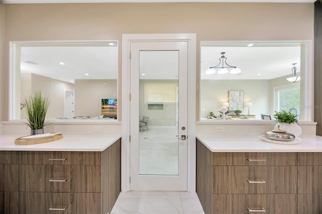 bathroom with vanity