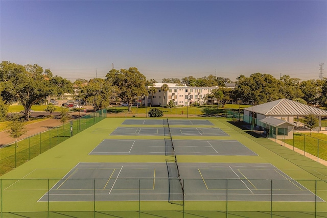 view of sport court