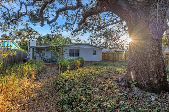 view of back of property