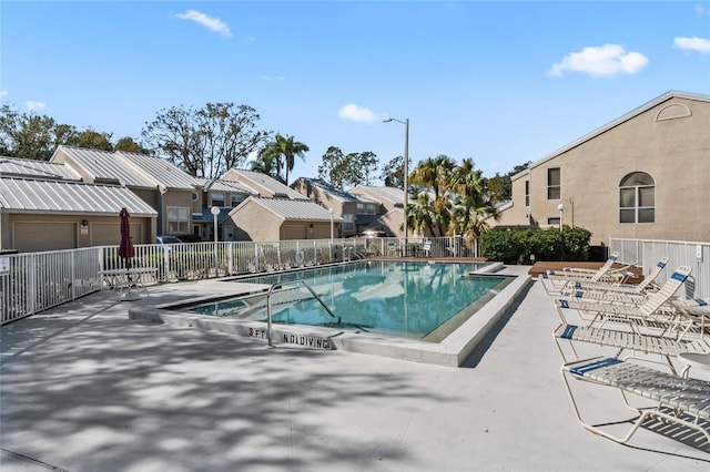 view of pool with a patio area