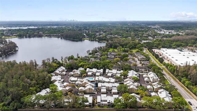 3406 Waterbridge Dr, Tampa, FL 33618 - aerial view with a residential view and a water view