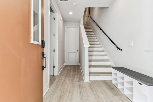 interior space featuring hardwood / wood-style floors