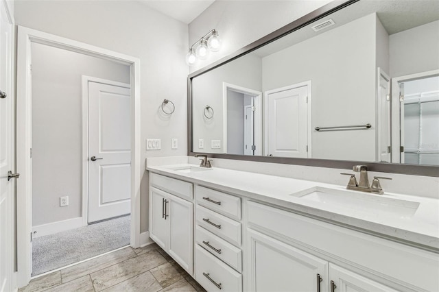 bathroom featuring vanity