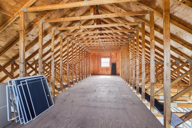 view of attic