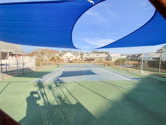 view of tennis court