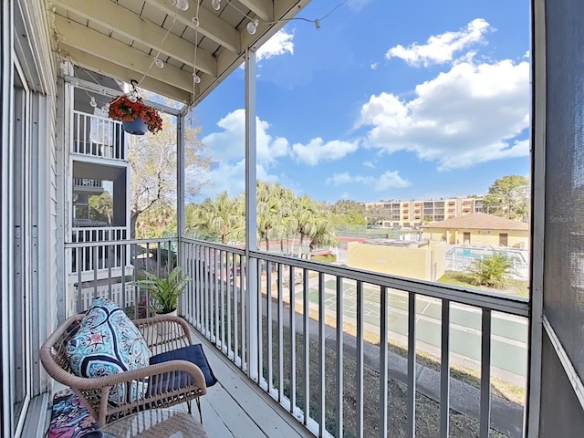 view of balcony