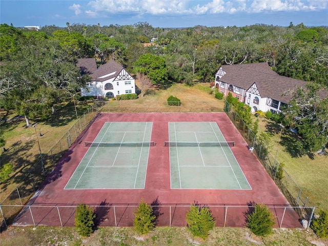 view of tennis court