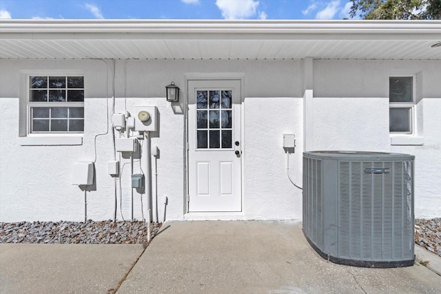 entrance to property with central AC