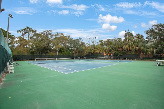 view of tennis court