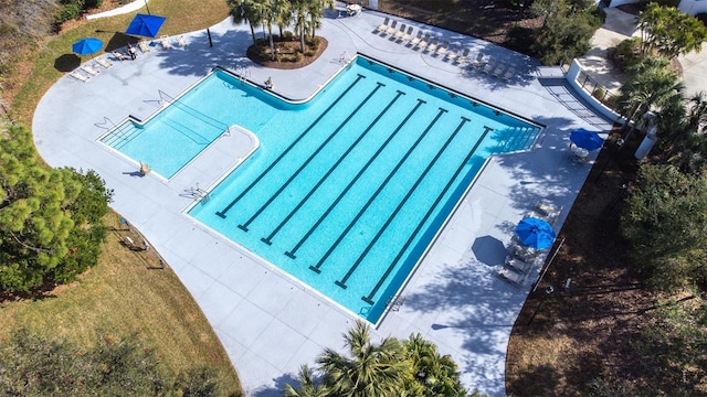 view of pool with a patio