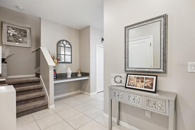 view of tiled entryway