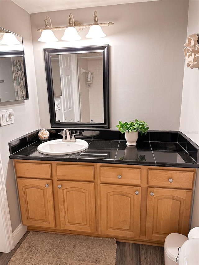 bathroom with vanity