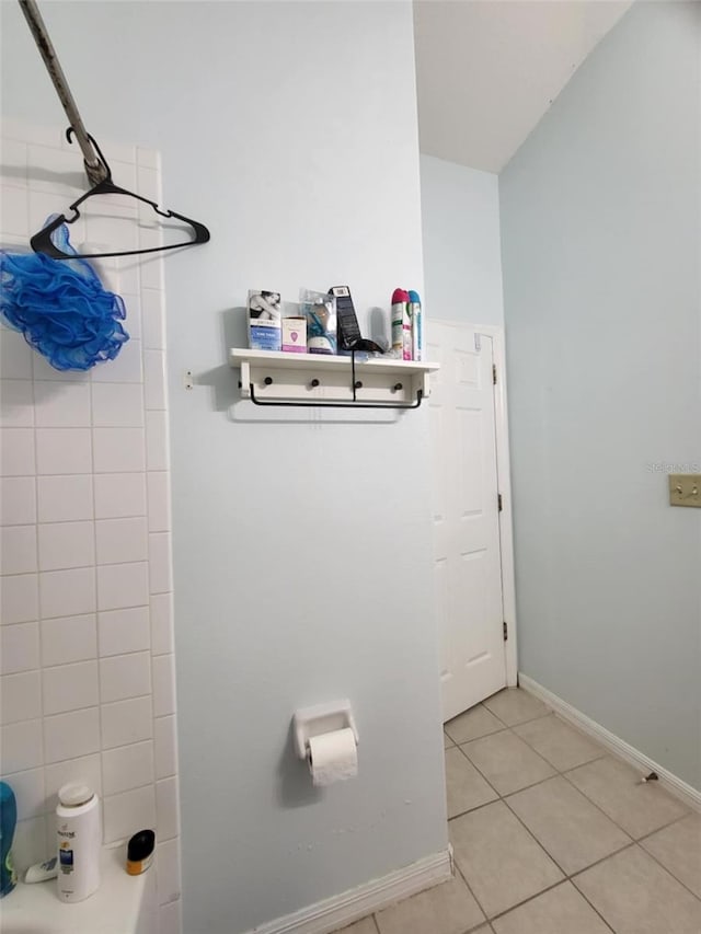 bathroom featuring tile patterned floors