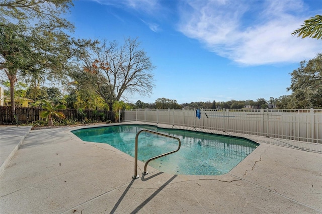 view of pool with a patio